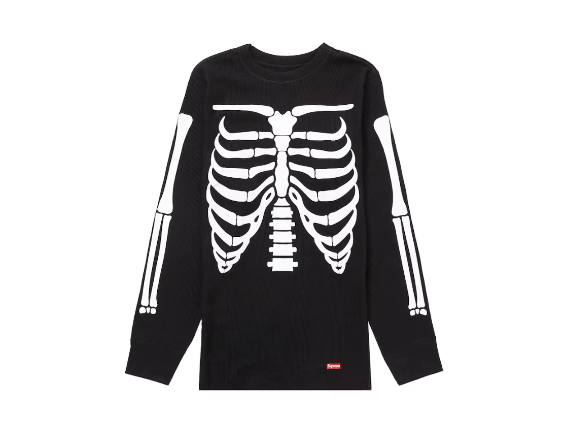 [ XL ] Supreme Hanes Bones Thermal Crew + Pants Set Up Black (1 Pack Each)  *NEW*
