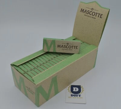 Mascotte Extra Thin Organic Rizla Smoking Rolling Papers Unbleached 1 5 10 Box
