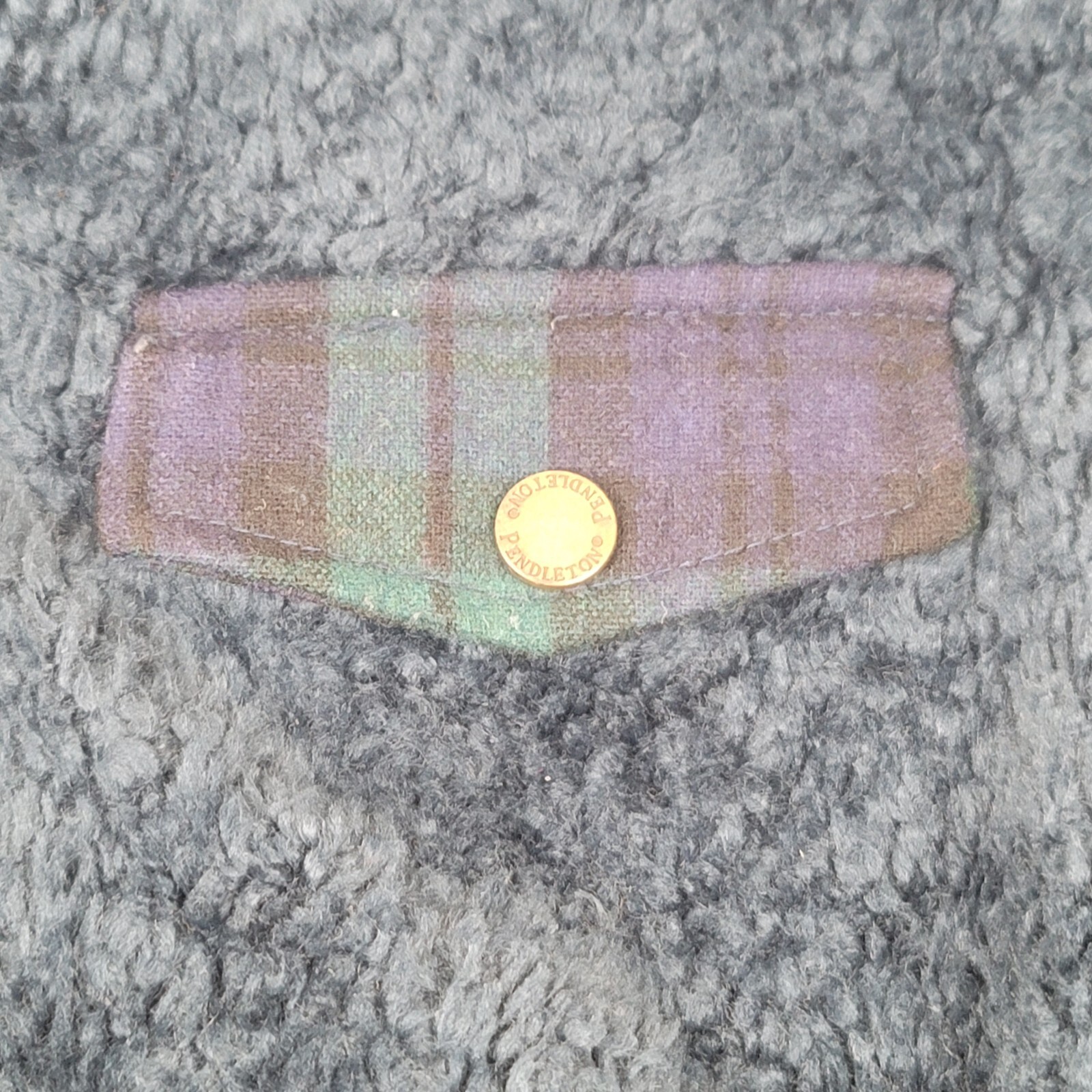 Pendleton Jacket Womens Small Midnight Blue Fleec… - image 7