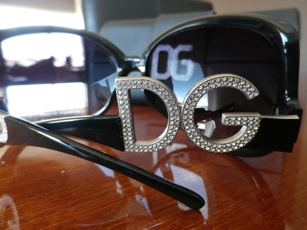 Dolce Gabbana Glossy Black Swarovski Oversize Women  display picture 1