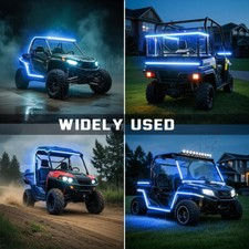 Wireless Waterproof LED Strip Light 16ft For Boat /Truck/Car/Suv/Rv Blue