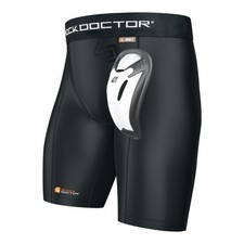 Shock Doctor Core Compression Short with Bio Flex Cup XLarge Black XLarge Black