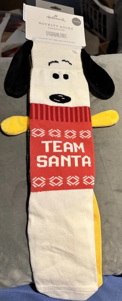Calcetines Peanuts Snoopy & Woodstock Navidad No Combinados Novedad Crew Por Hallmark Foto 3 de 4