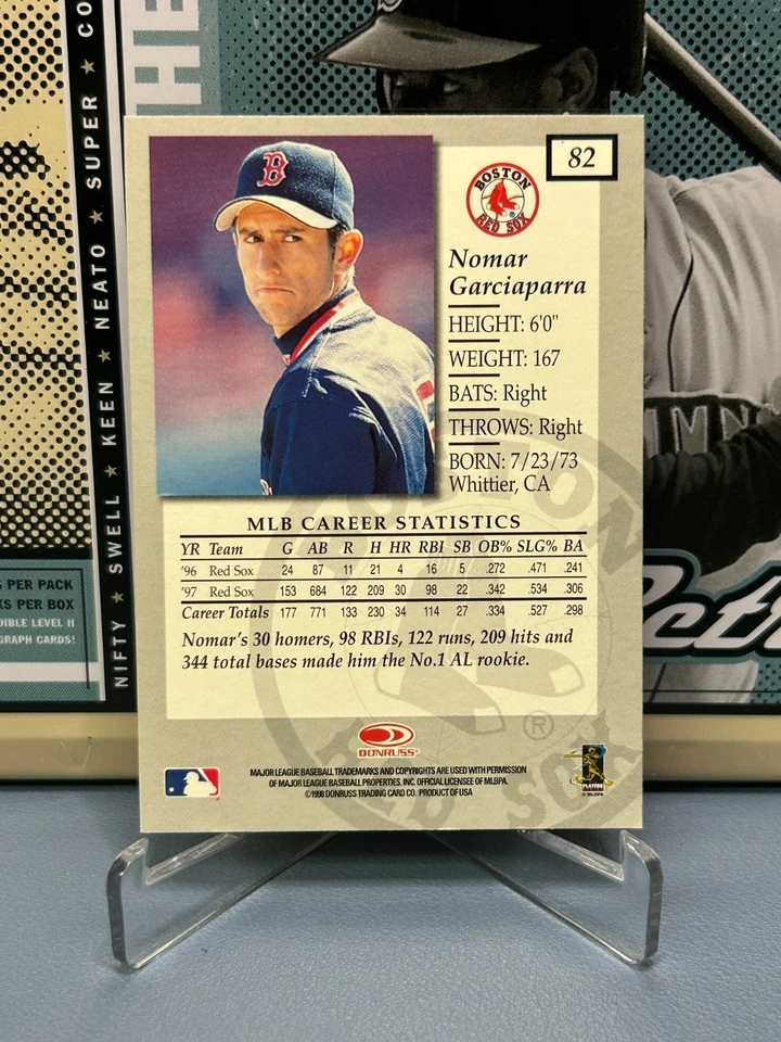 1998 Donruss Elite #82 Nomar Garciaparra - Image 2 of 2