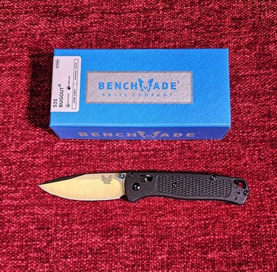 Benchmade 535 Bugout With Black Grivory Handle CPM-S30V Folding Pocket Knife New