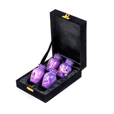 Keepsake Urns for Ashes, Set of 4 Mini Cremation Pots with Velvet Box