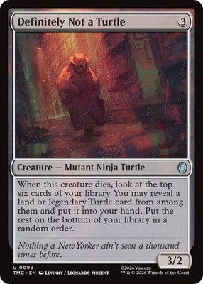 4x Definitely Not a Turtle MTG - Commander: Teenage Mutant Ninja Turtles - NM-Mi