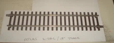 ATLAS O SCALE 2 RAIL BROWN 10'' STRAIGHT TRACK . BRAND NEW. NICKEL SILVER.