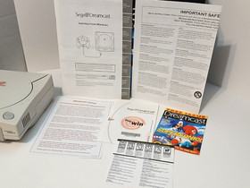 Sega Dreamcast (Model VA1) BOXED w/ Controller, VMU, Demo, Manual TESTED!