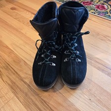 UGG Birch Lace-Up Black Boot Women's 11