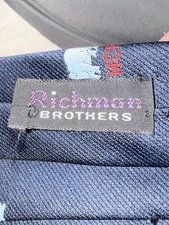 Richman Brothers Tie Blue With Pigs MCP