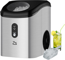 Nugget Ice Maker Countertop with Soft Chewable Ice, Portable Ice Maker with Self