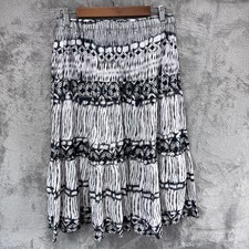 Covington Boho Tiered Crinkle Midi Skirt MP Tribal Festival Fairy Grunge Gypsy