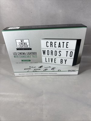 My Cinema Lightbox - Cinema Light Box, 8.5''x 12''- Light Box with 99 Letters D3