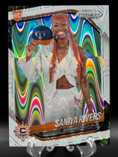 Saniya Rivers 2025 Panini Prizm WNBA Rookie Variation White Seismic Prizm #150