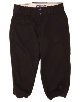 Russell Athletic Womens Joggers Capri Trousers Medium W28 L19 Black CD31 - Image 1 of 4