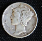 1943   Mercury Dime     (247B-1)
