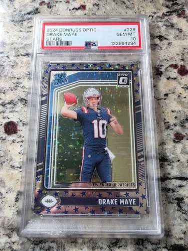 2024 Panini Donruss Optic - Rated Rookie Drake Maye #229 Stars Prizm PSA 10