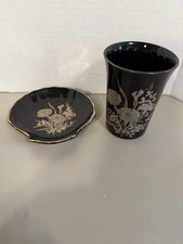 Asian Inspired Porcelain Soap Dish & Tumbler ...