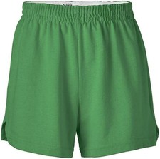 Soffe Women's Junior Size S Green Authentic Cheer Short Comfortable Cotton --R2-