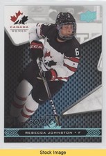 2018 Upper Deck Team Canada Juniors Blue Rebecca Johnston #66 READ o1h