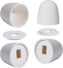 4 Packs Toilet Bolt Covers White, 1.45IN Height Universal Toilet Caps for Bottom
