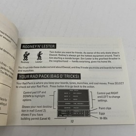 Skate Or Die 2 Nes Nintendo Instruction Manual Electronic Arts Nes-E4-USA*