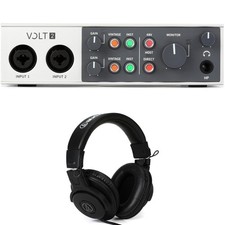 Universal Audio Volt 2 USB-C Audio Interface and Headphones