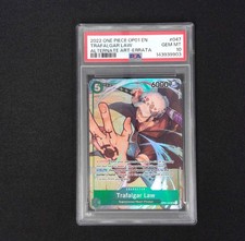 2022 One Piece Pre-Errata OP01-047 Trafalgar Law Alternate Art PSA 10