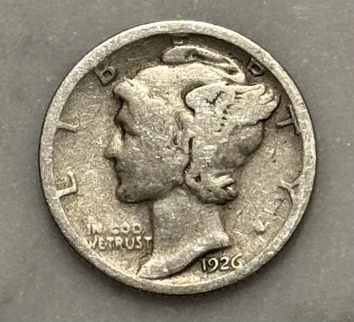 1926-S Mercury Dime - VG - Very Good - 90% Silver