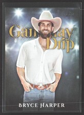 Bryce Harper 2025 Topps Gameday Drip Gold #GD-5 SN #/50 Philadelphia Phillies