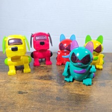 Sega Robo Chi Dog/Cat Toy McDonald's Tiger Happy Meal Robot 2000 Lot Of 5