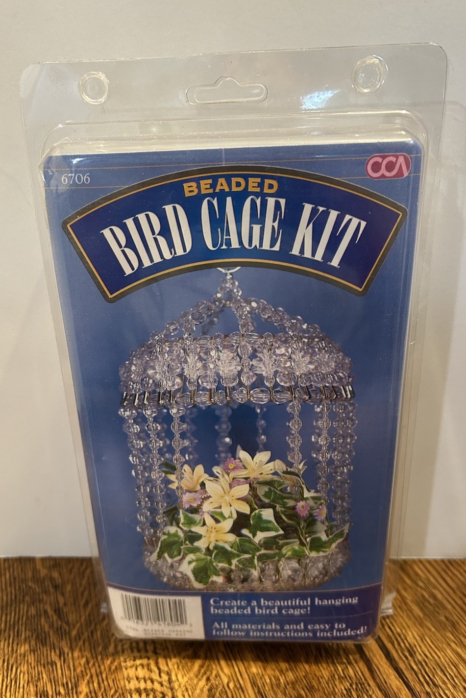 Kit  #6706~beaded Hanging Bird Cage Kit