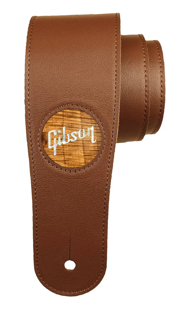 Thalia Gibson Brown Leather Strap wAAA Koa Pearl Gibson Logo Inlay GIBST-05 13590₽