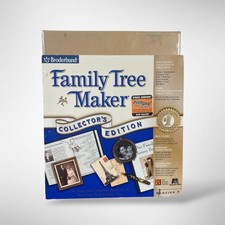 Broderbund Family Tree Maker v9 Collectors Edition PC CD ROM Genealogy Software
