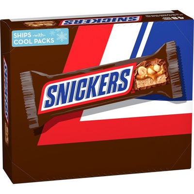 #ad SNICKERS Full Size Bulk Milk Chocolate Candy Bars 1.86 oz Bar 48 ct Box $37.25