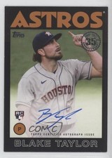 2021 Topps 1986 Baseball Series 2 Black 196/199 Blake Taylor #86A-BT Auto 2f9