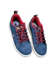 Tommy Hilfiger Blue/Red/White Lace-Up Logo Sneakers US 1 EU 31.5 TH10017
