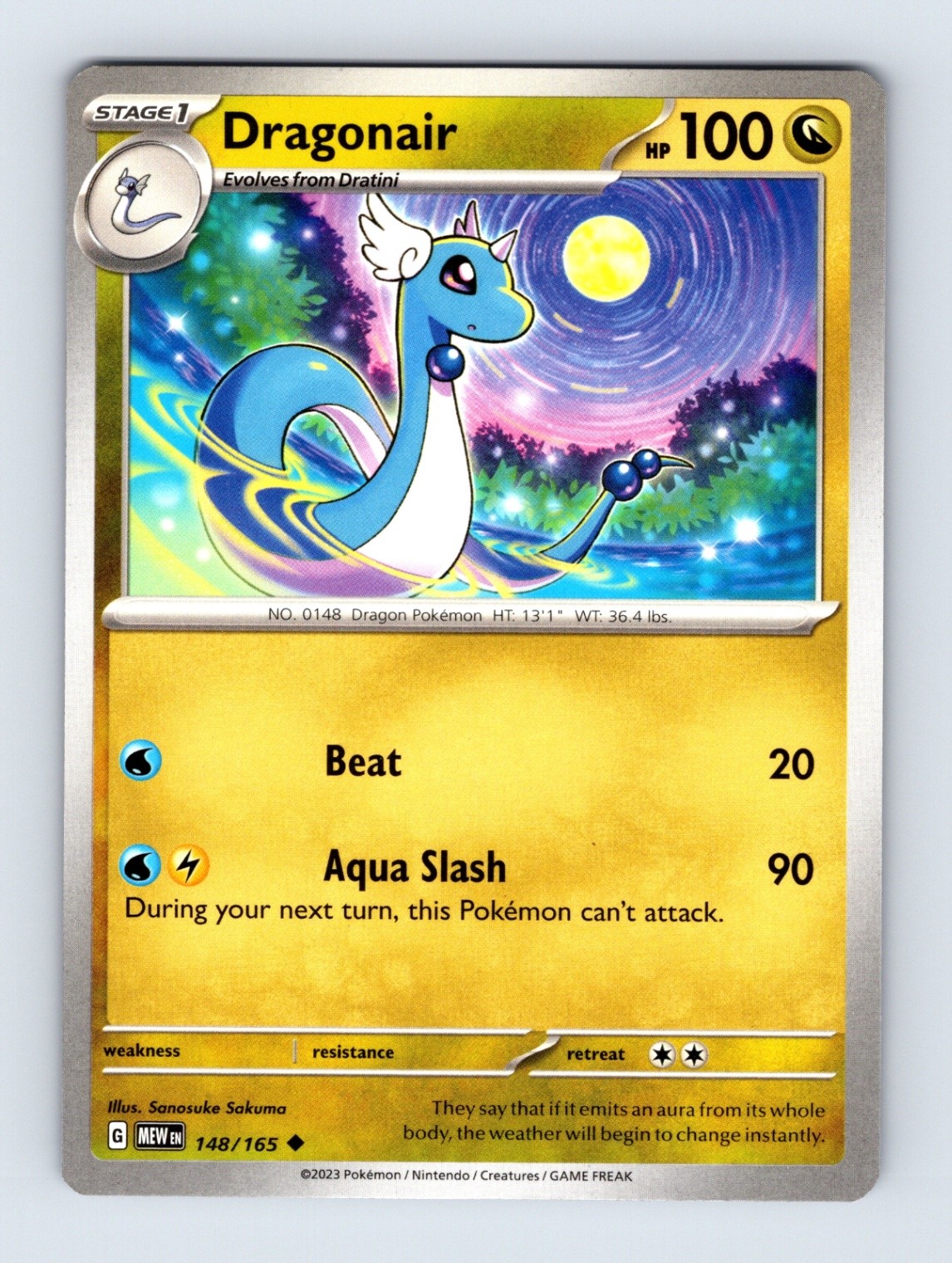 Dragonair - Scarlet & Violet 151 148/165 - Uncommon - NM - Pokémon
