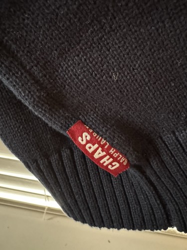Ralph Lauren Chaps Mens Jumper Vintage Crew Neck 100% Cotton Sweater Size XL - Picture 4 of 5