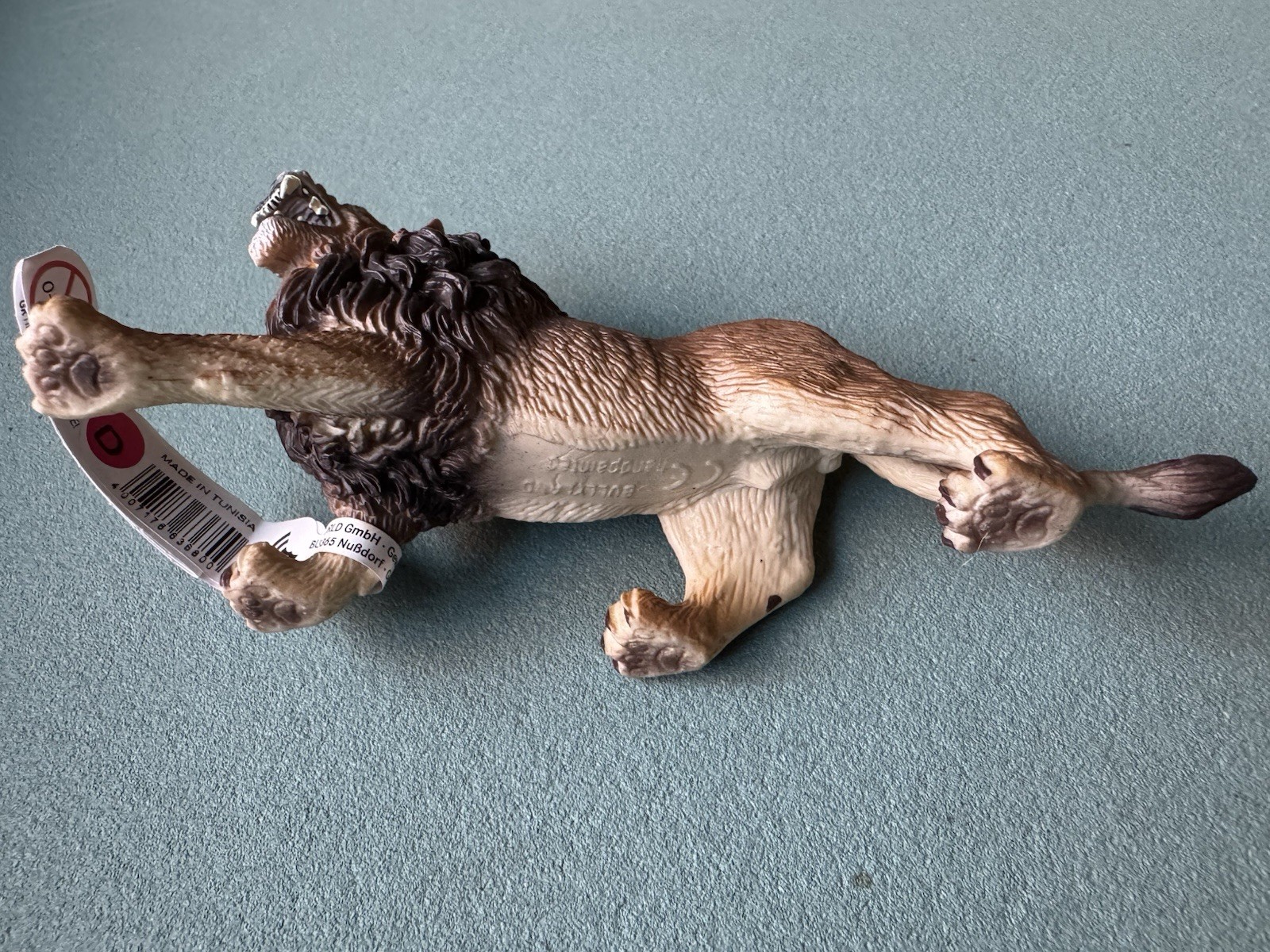 Bullyland Roaring Lion Figure 63680 Male Cat Wildlife Safari W/ Tag Tunisia