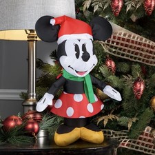 Disney Minnie Mouse Christmas Airblown Inflatable Indoor 22 In Decor Gemmy NEW