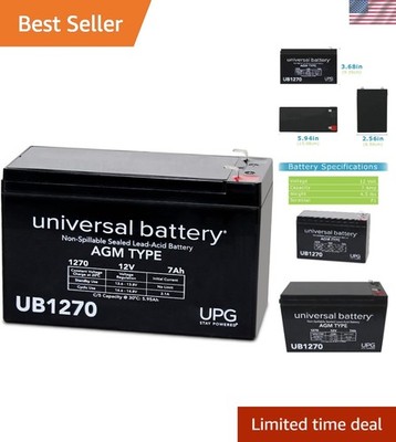 Compact 12V 7Ah Replacement Battery for APC Back-UPS ES 550VA 1-