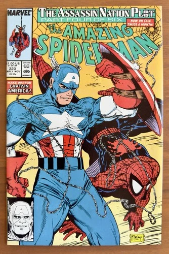 Amazing Spider-Man #323 (1989 Marvel) - Captain America NM 9.4 Todd McFarlane