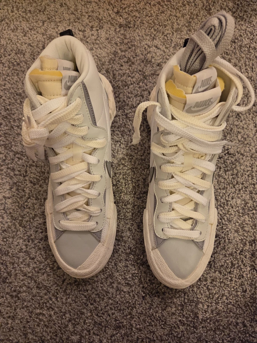Nike sacai x Blazer Mid White Grey for Sale | Authenticity