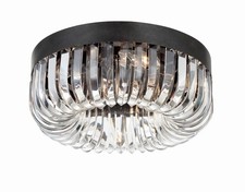 Crystorama Lighting Group ALI-B2005 Alister 5 Light 15"W Flush - Bronze