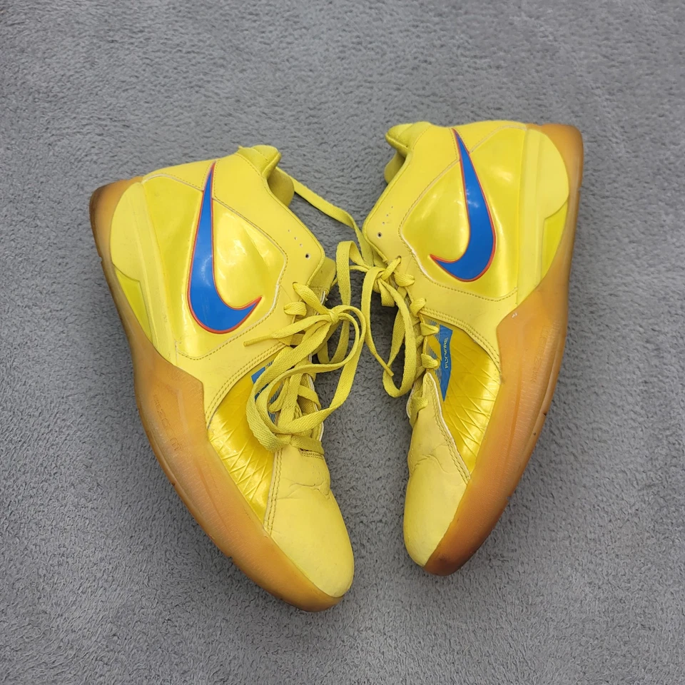 Nike 417279-700 Shoes Mens 11.5 Yellow Blue Zoom KD 3 Christmas Vibrant 2010 - Image 4 of 4