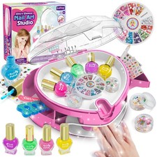 Kids Nail Polish Set for Girls, Nail Art Kit for Kids with All-in-One Organiz...