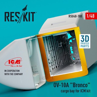 Reskit RSU48-0188 1/48 OV-10A Bronco Cargo Bay for ICM Kit (3D