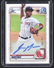 Joan Martinez 2020 Bowman Chrome Prospect Autographs Refractor SN,AU #/499